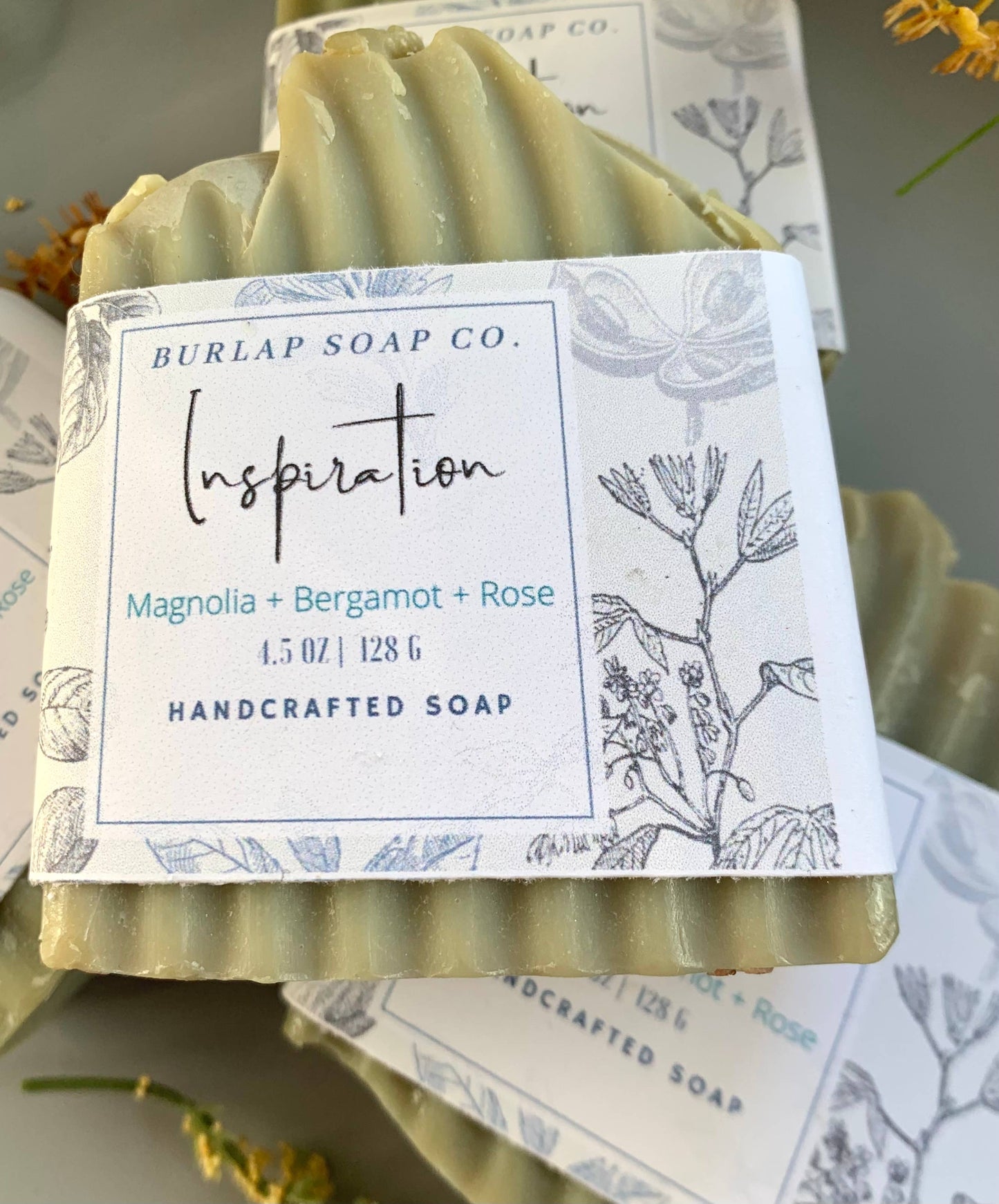 Inspiration Magnolia + Bergamot + Rose Handcrafted Soap