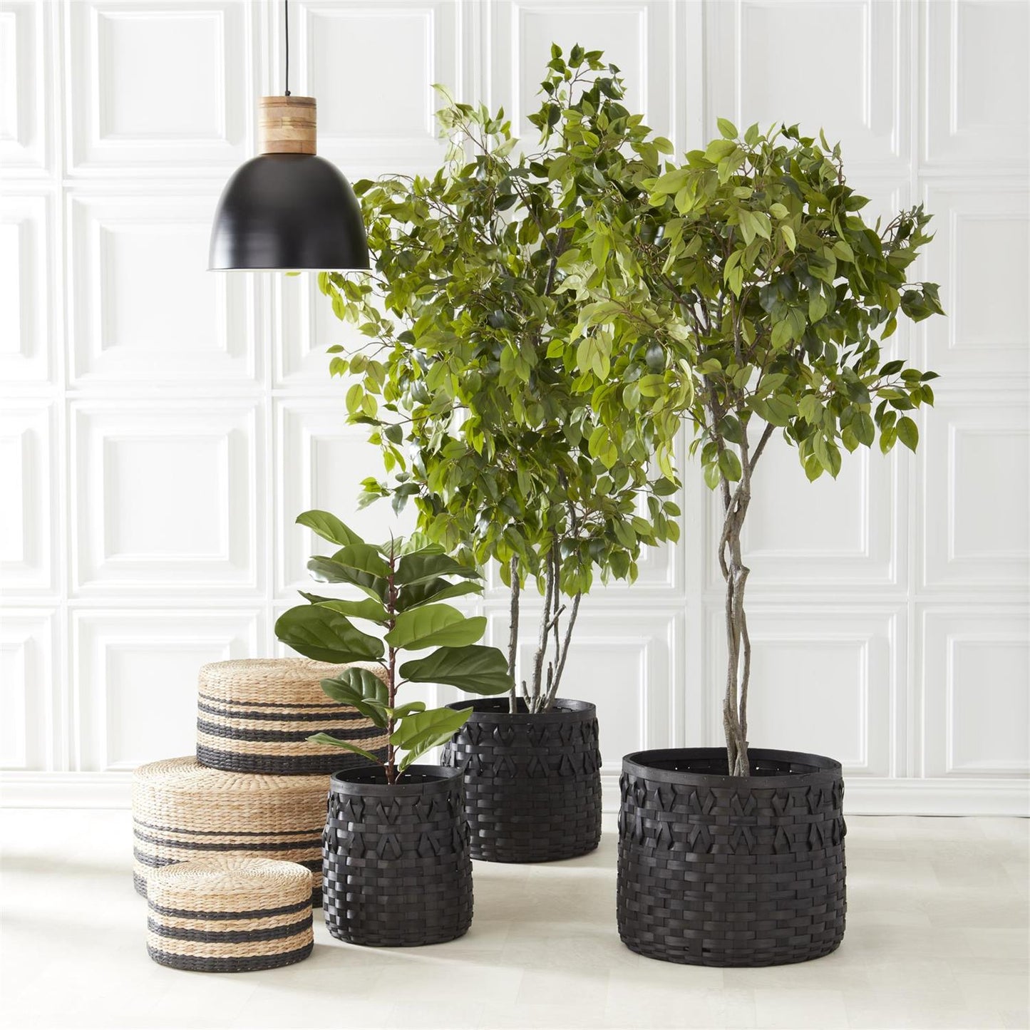 RATTAN GRASS STOOLS
