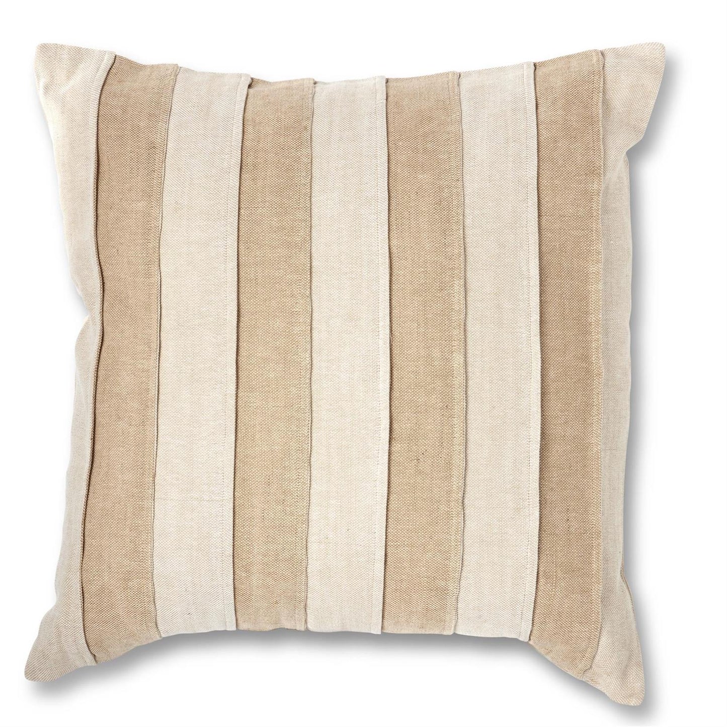 Natural Tan Striped Pillow