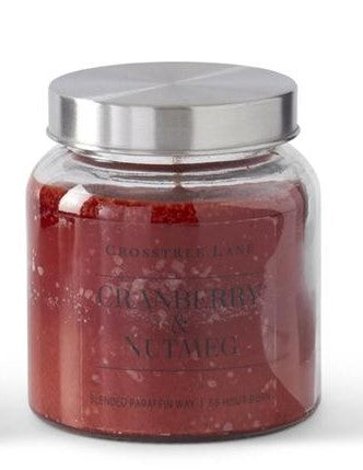 CROSSTREE LANE FALL CANDLES - CRANBERRY & NUTMEG
