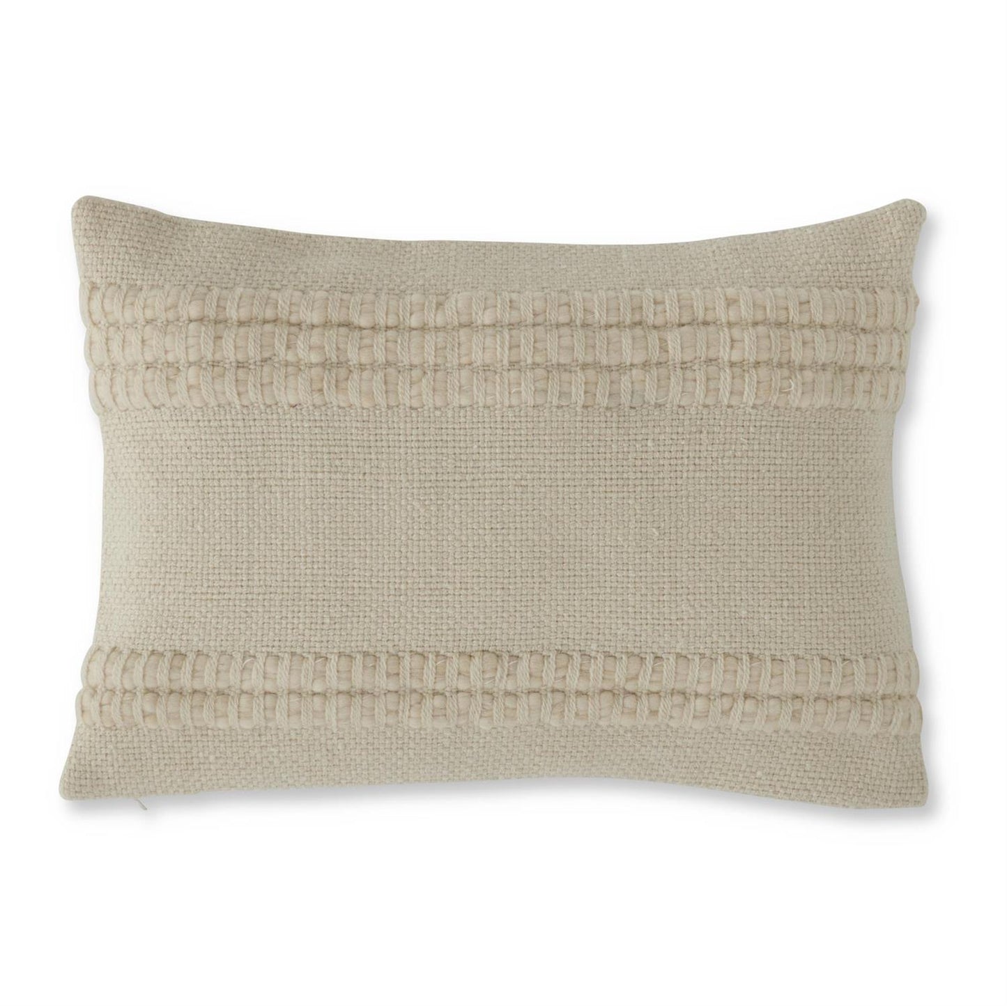 LUMBAR WOOL BLEND WOVEN PILLOW