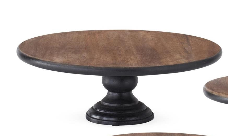 Natural & Black Wood Riser