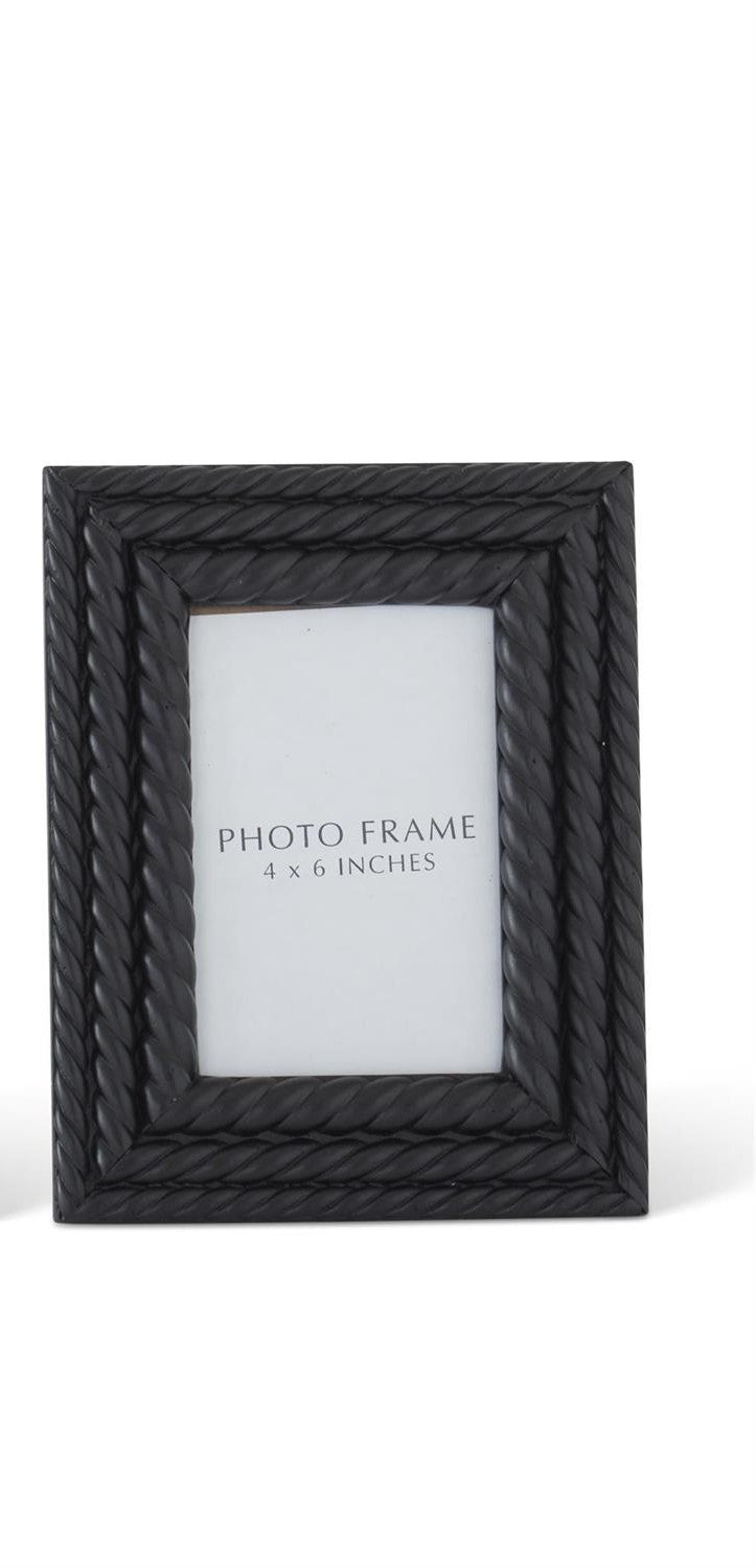 Black Spiral Wood Photo Frame
