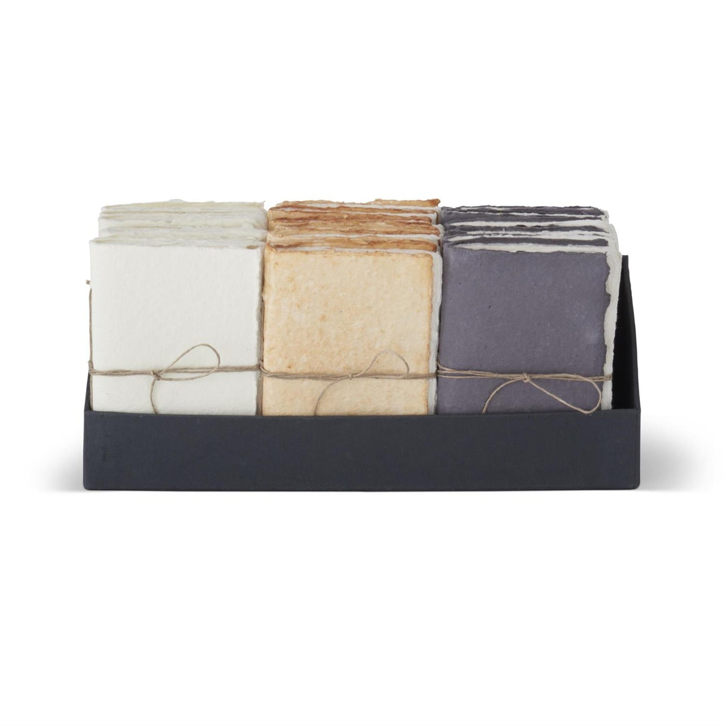 Handcrafted Deckle Edge Thin Unlined Journals - White