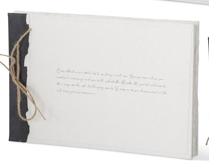 WHITE INSPIRATIONAL HANDCRAFTED DECKLE EDGE