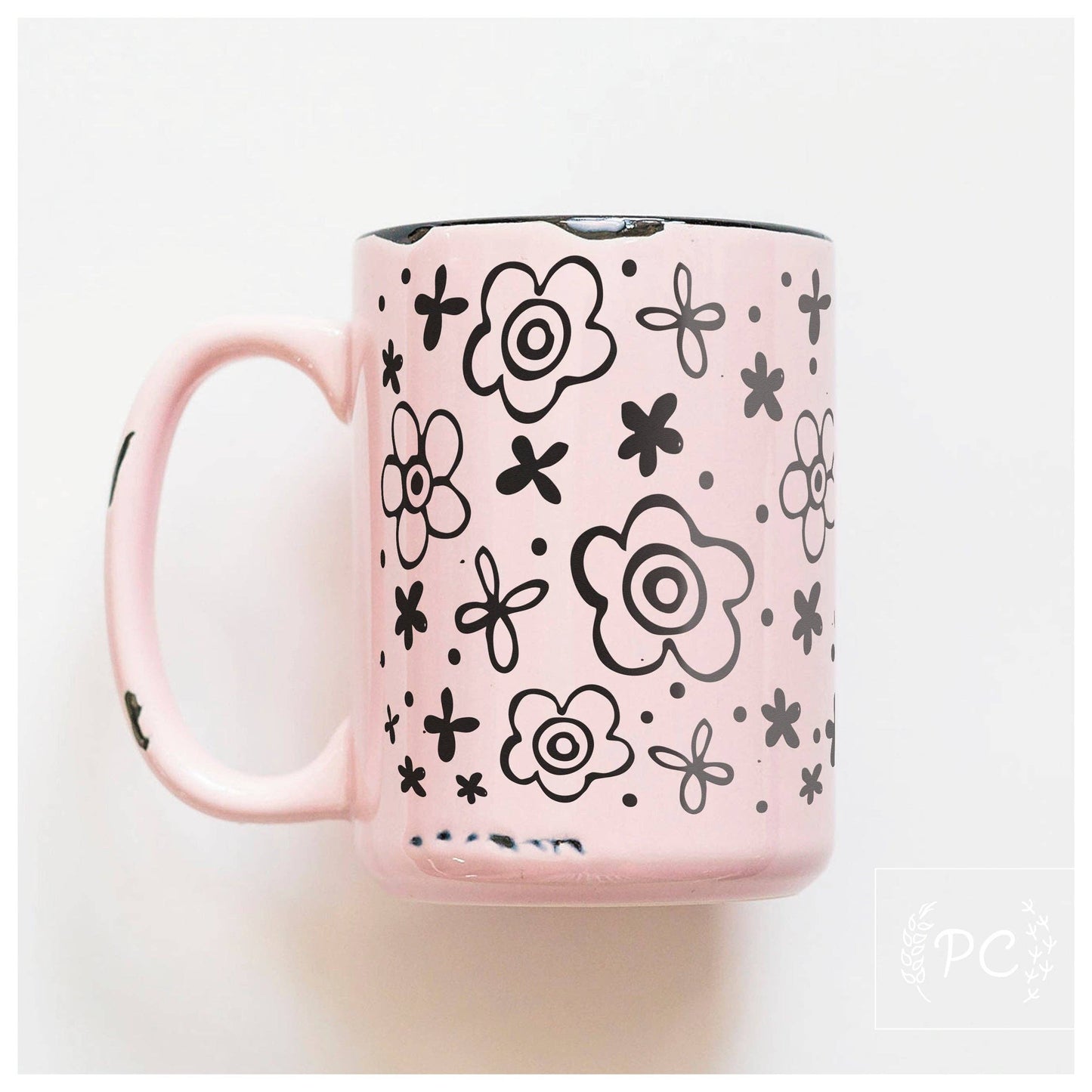 Flowers | ceramic mug: Pink