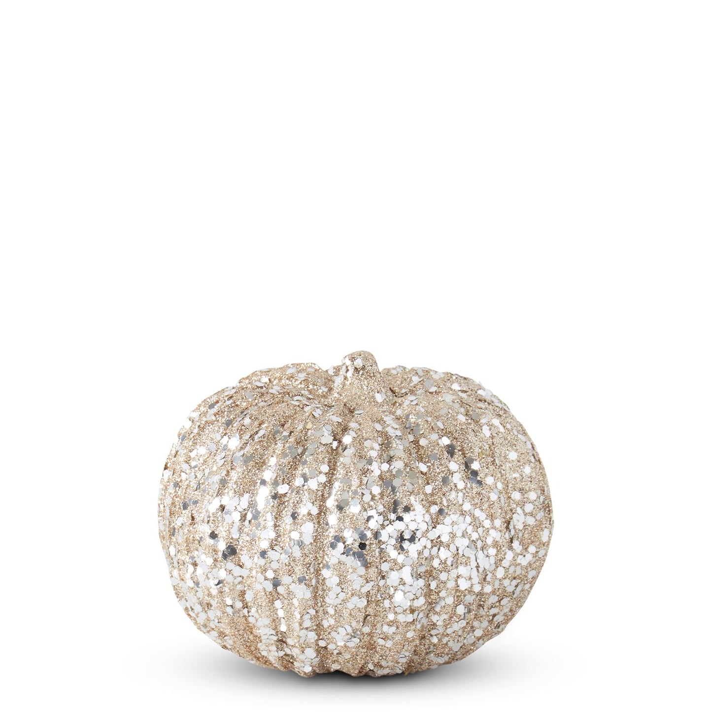 CHAMPAGNE GLITTER & SEQUIN PUMPKIN