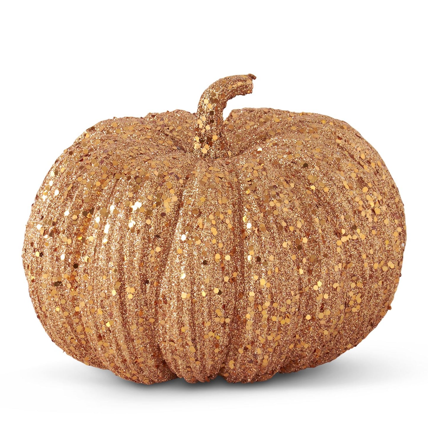 ORANGE GLITTER & SEQUIN PUMPKIN