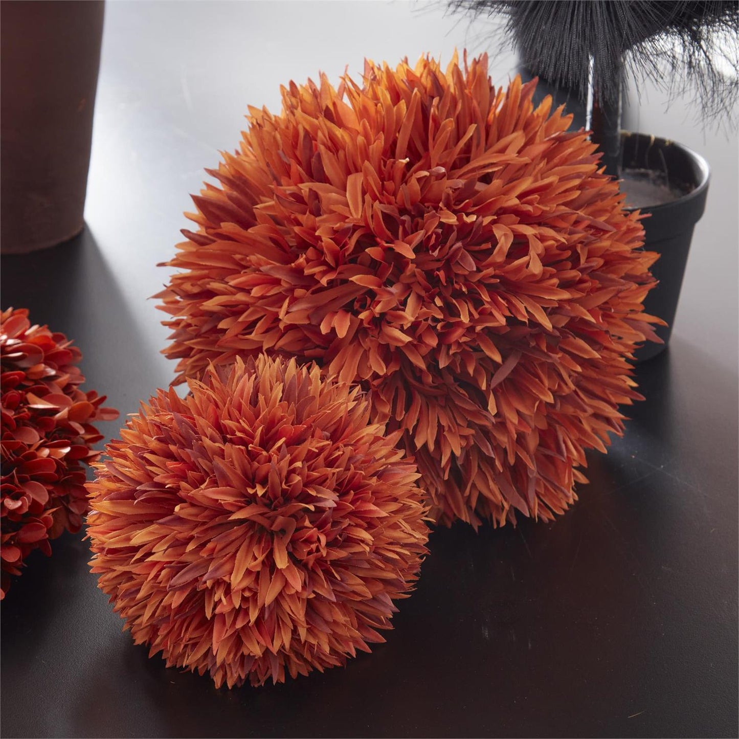 5 Inch Orange Allium Ball