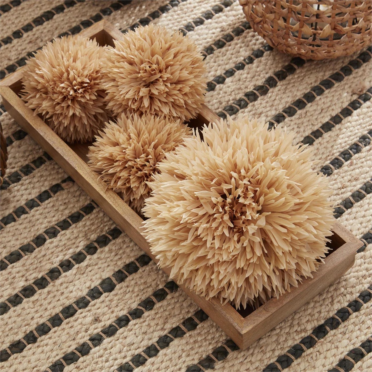 5 Inch Tan Allium Ball