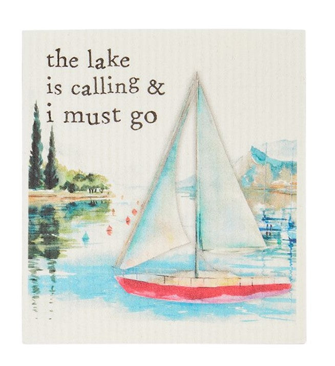 RETREAT DISHCLOTHS - lake is calling