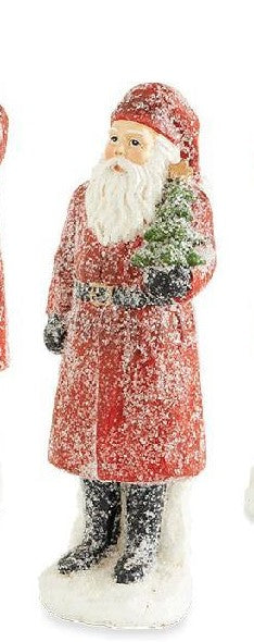 Assorted Sugared Santa Figurine