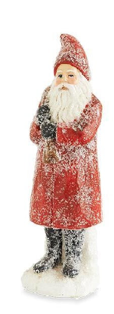 Assorted Sugared Santa Figurine