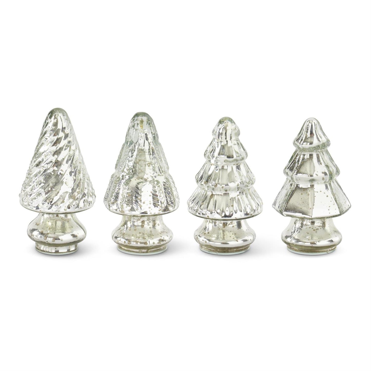 Mini Silver Mercury Glass Christmas Trees