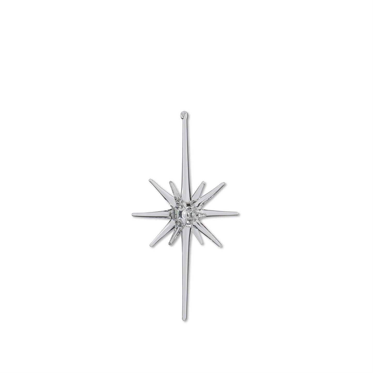 Clear Glass Starburst Ornament