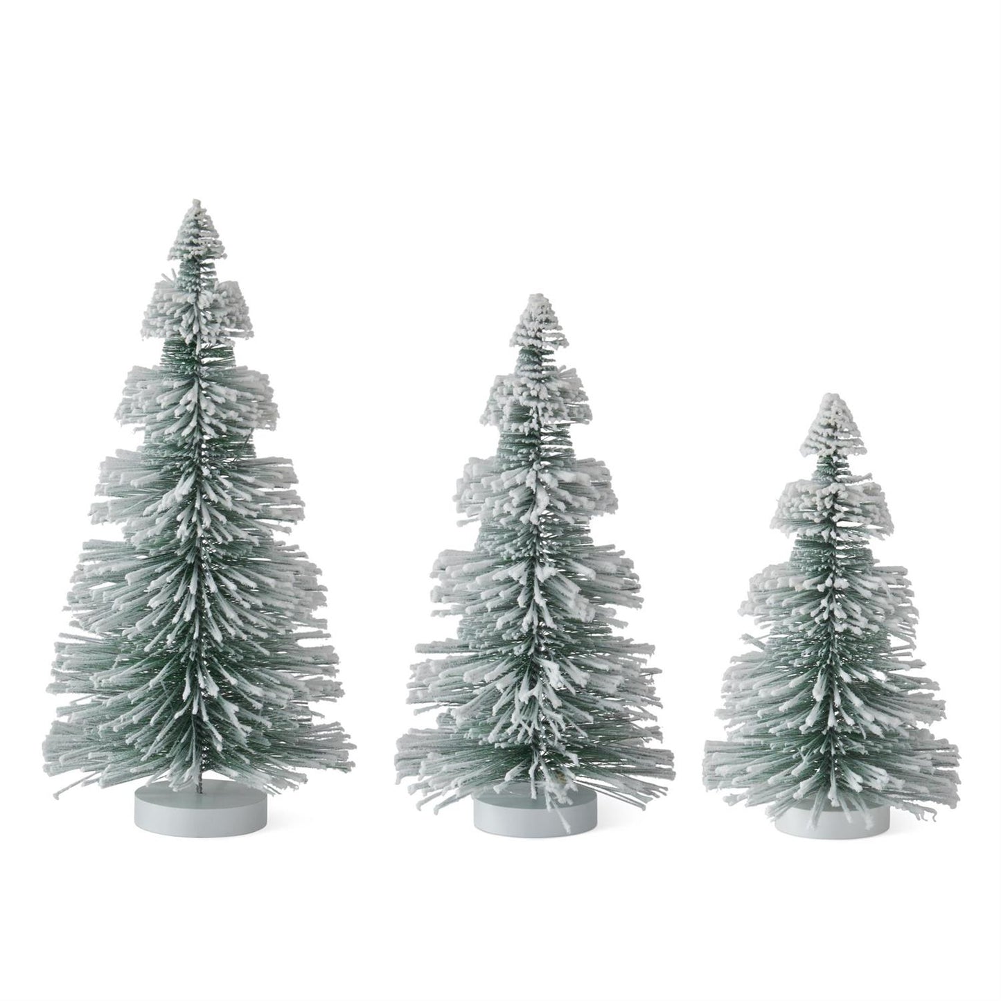 Flocked Bottle Brush Christmas Tree