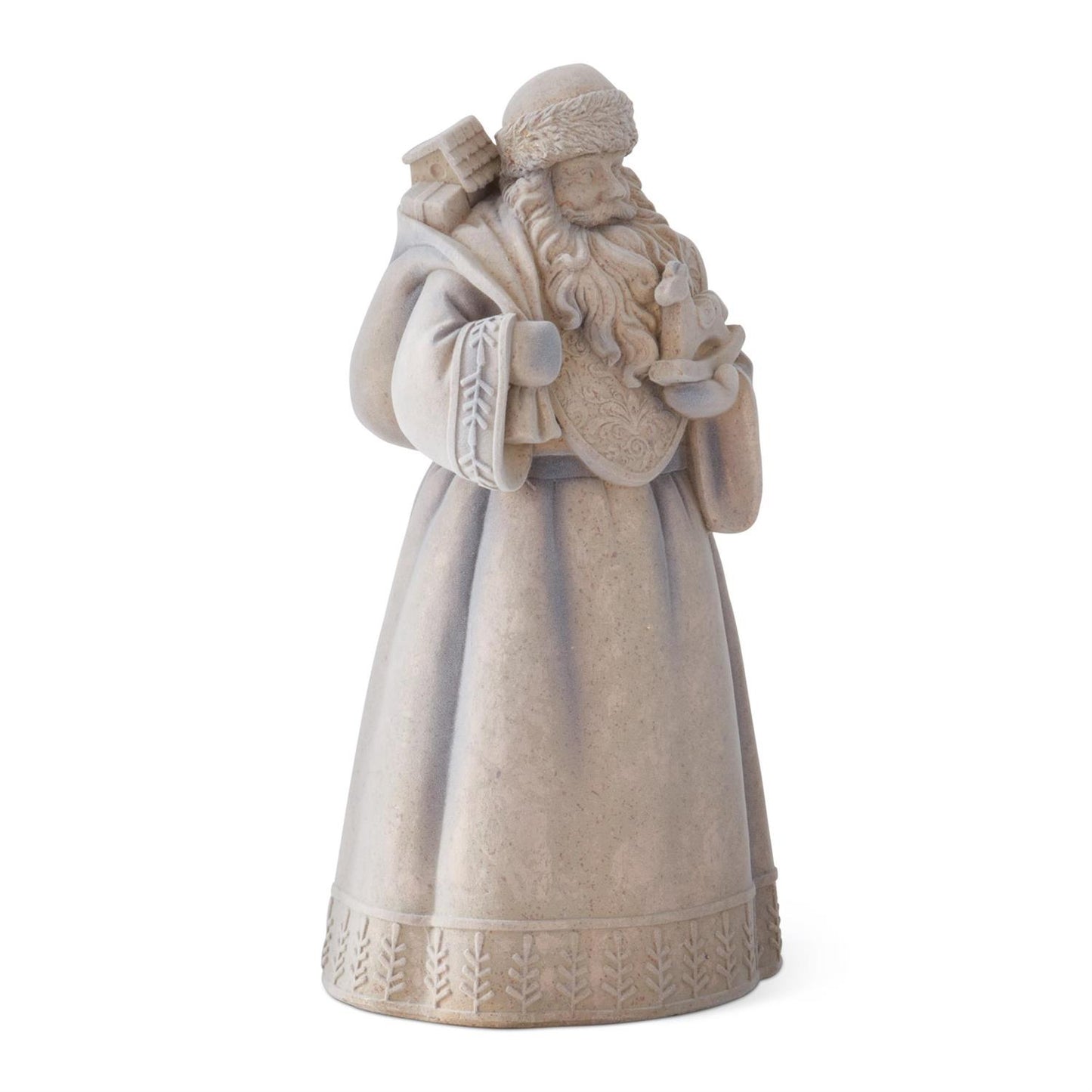 Gold Speckled Flocked Santa