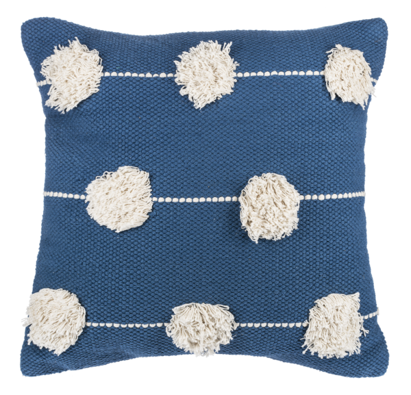 Natural Tufted Pom Pillow
