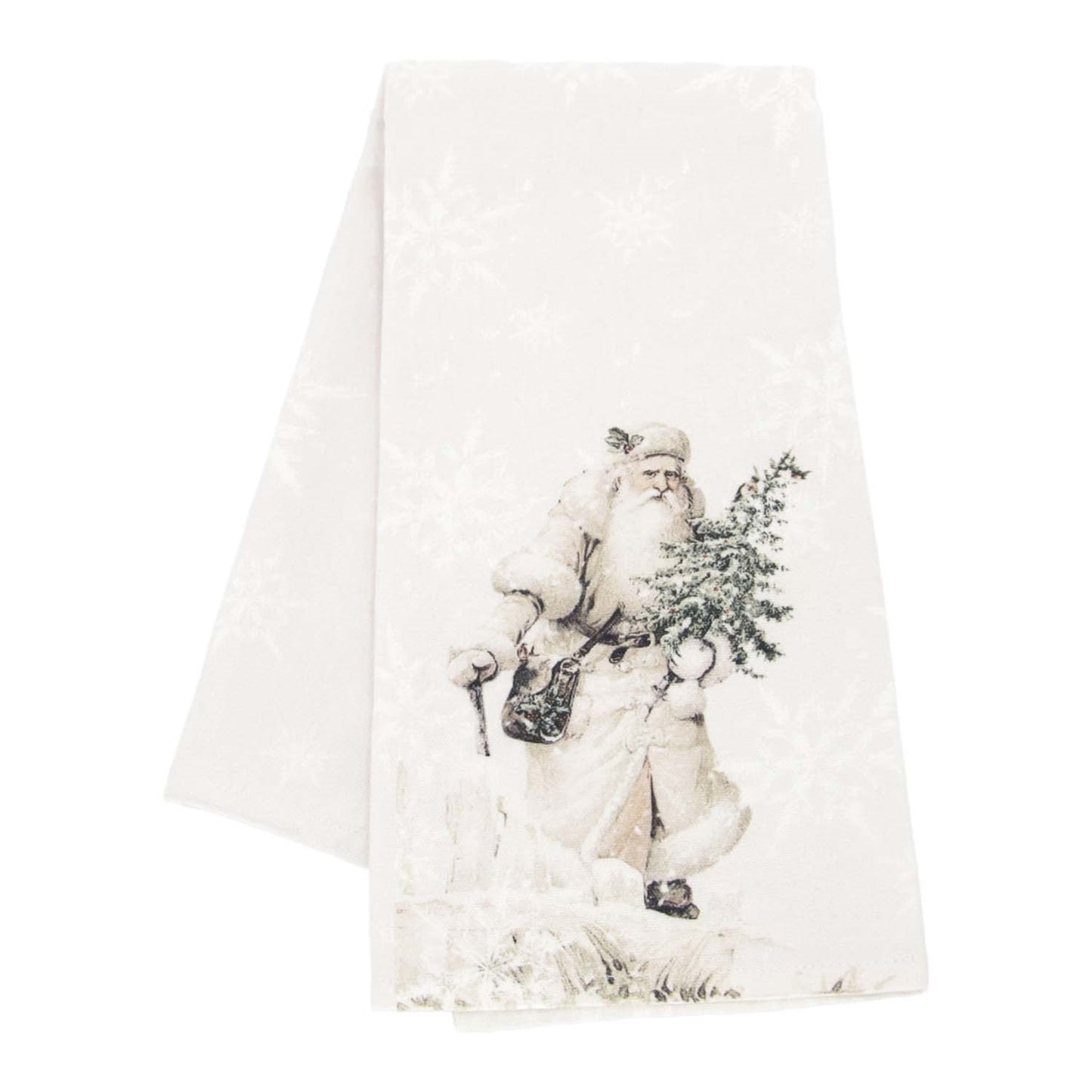 Snowflake/Santa Tea Towel