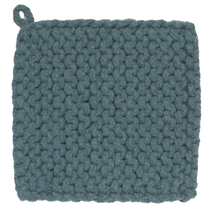 Knit Potholder - Lagoon