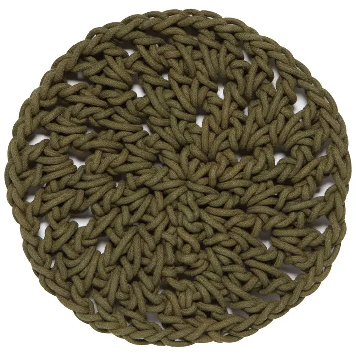 Knotted Trivet - Olive