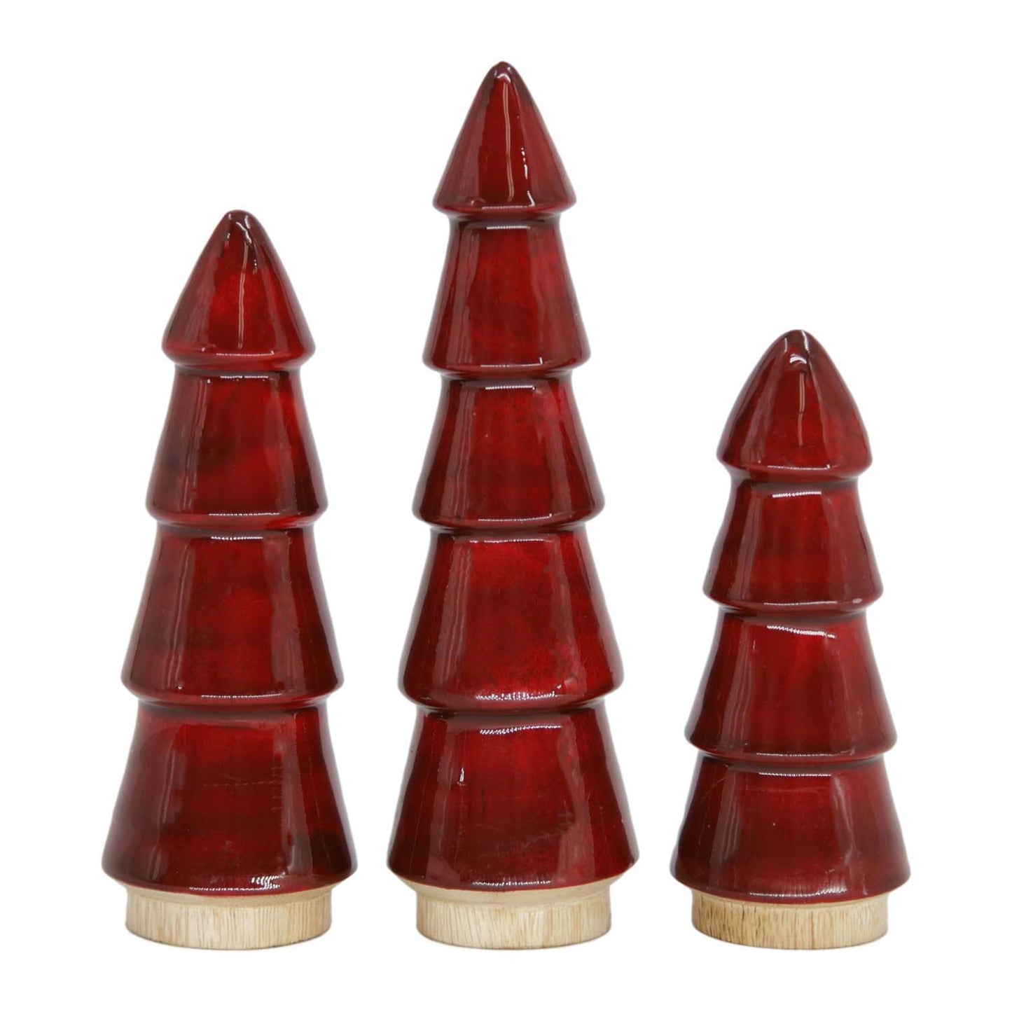 Ruby Red Enamel Christmas Tree