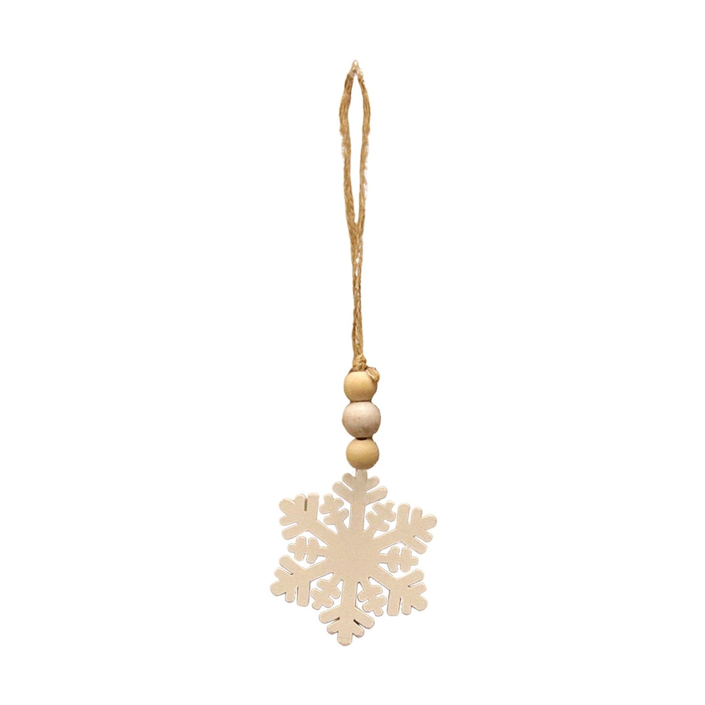 Small Beaded Snowflake Ornament