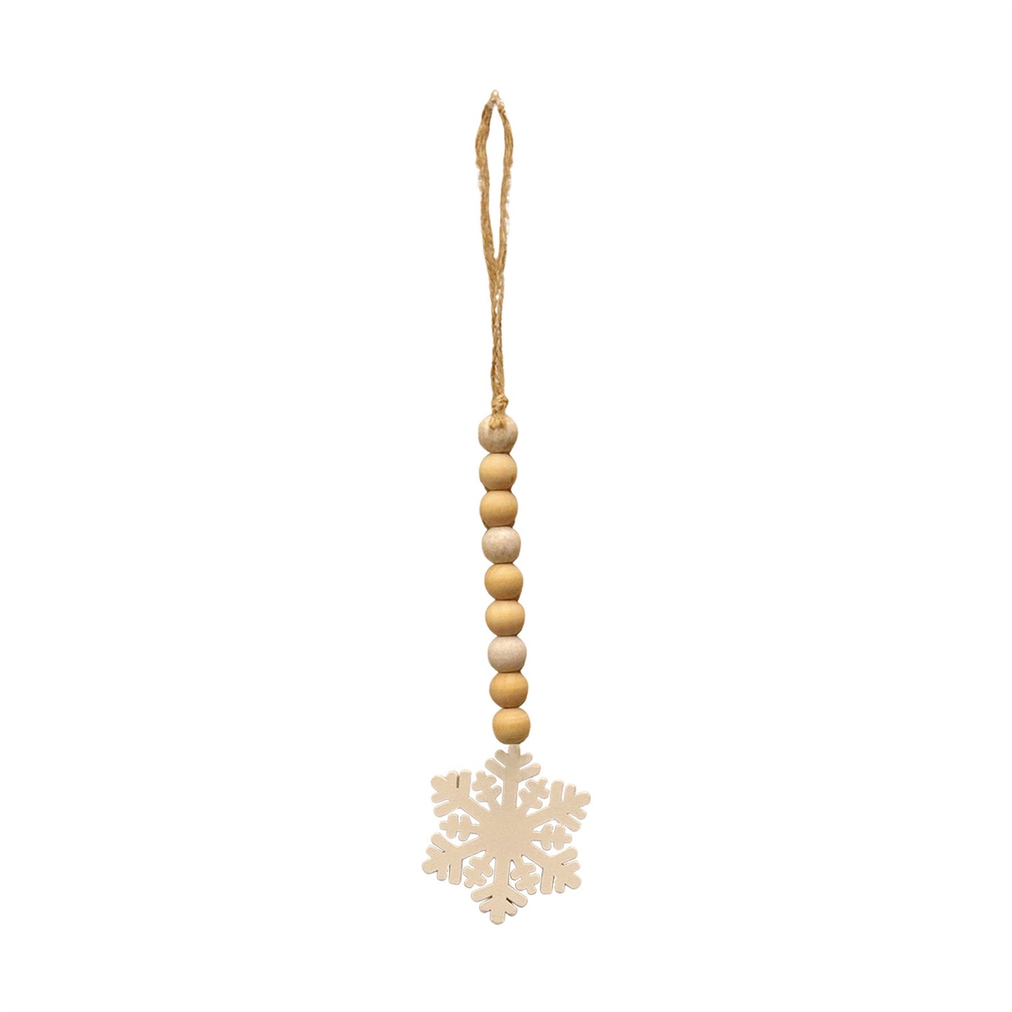 Long Beaded Snowflake Ornament