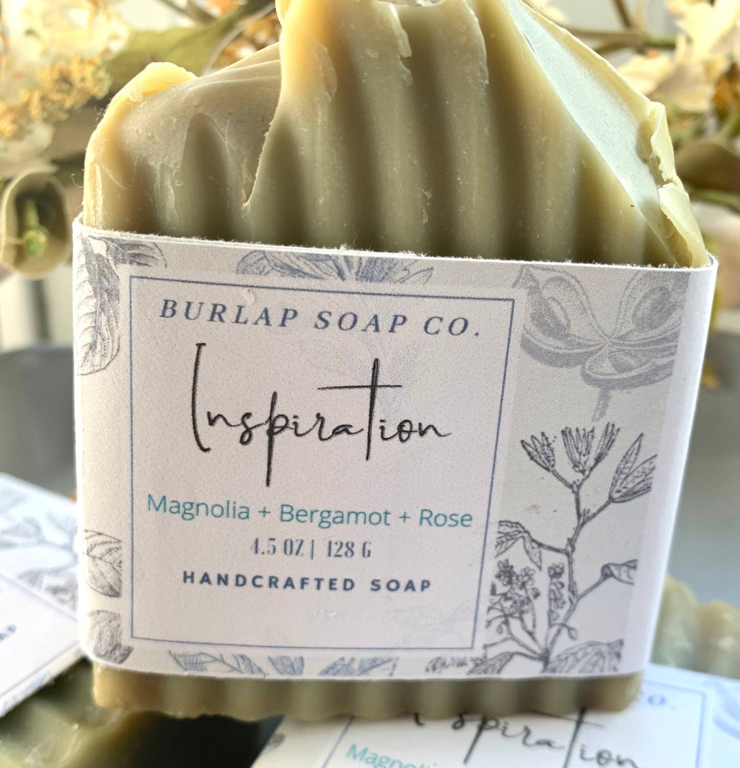Inspiration Magnolia + Bergamot + Rose Handcrafted Soap