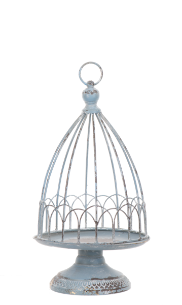 Scallop Edge Cloche Pedestal Stand