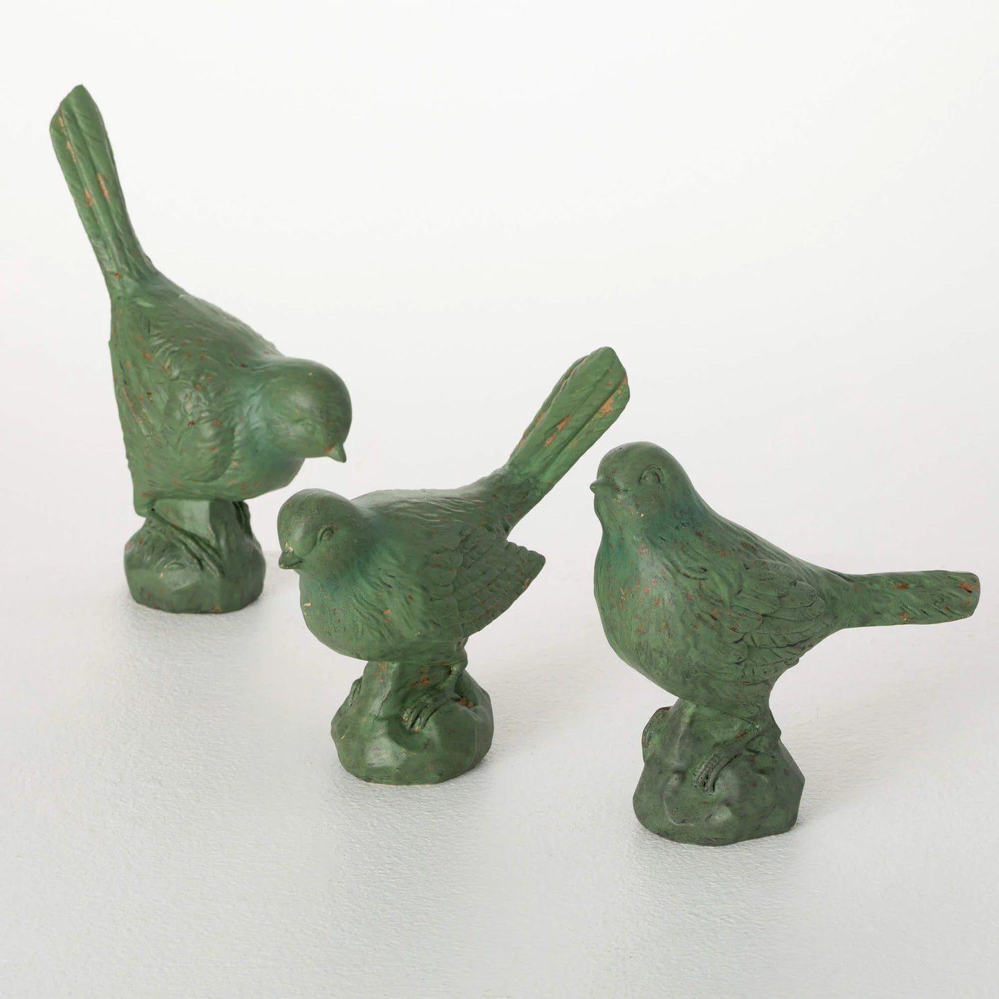 GREEN BIRD FIGURINE