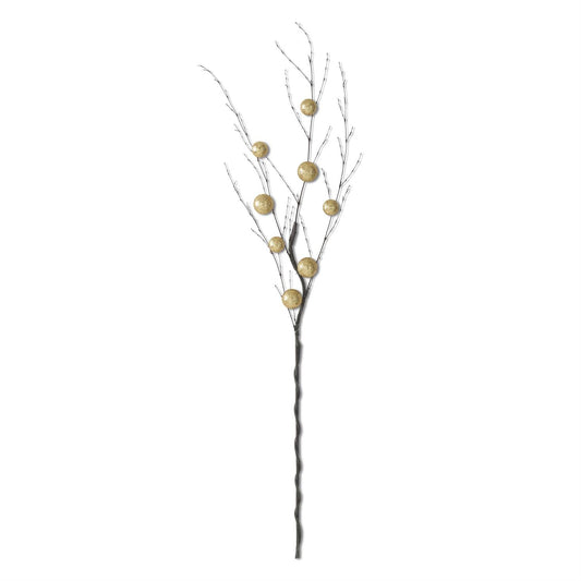 Gold Glitter Ball Branch