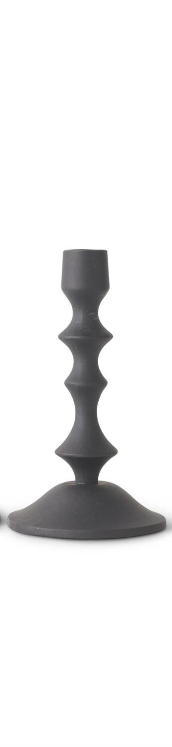 BLACK METAL CANDLEHOLDERS
