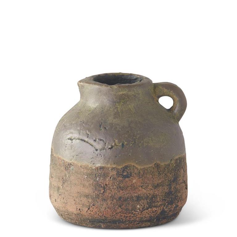 CERAMIC POT WITH HANDLE