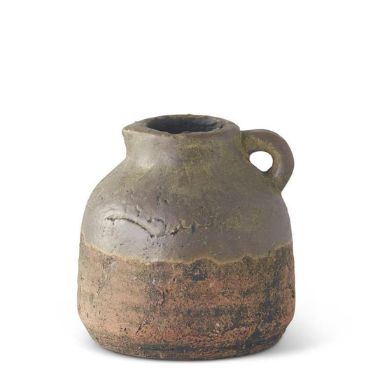 CERAMIC POT WITH HANDLE