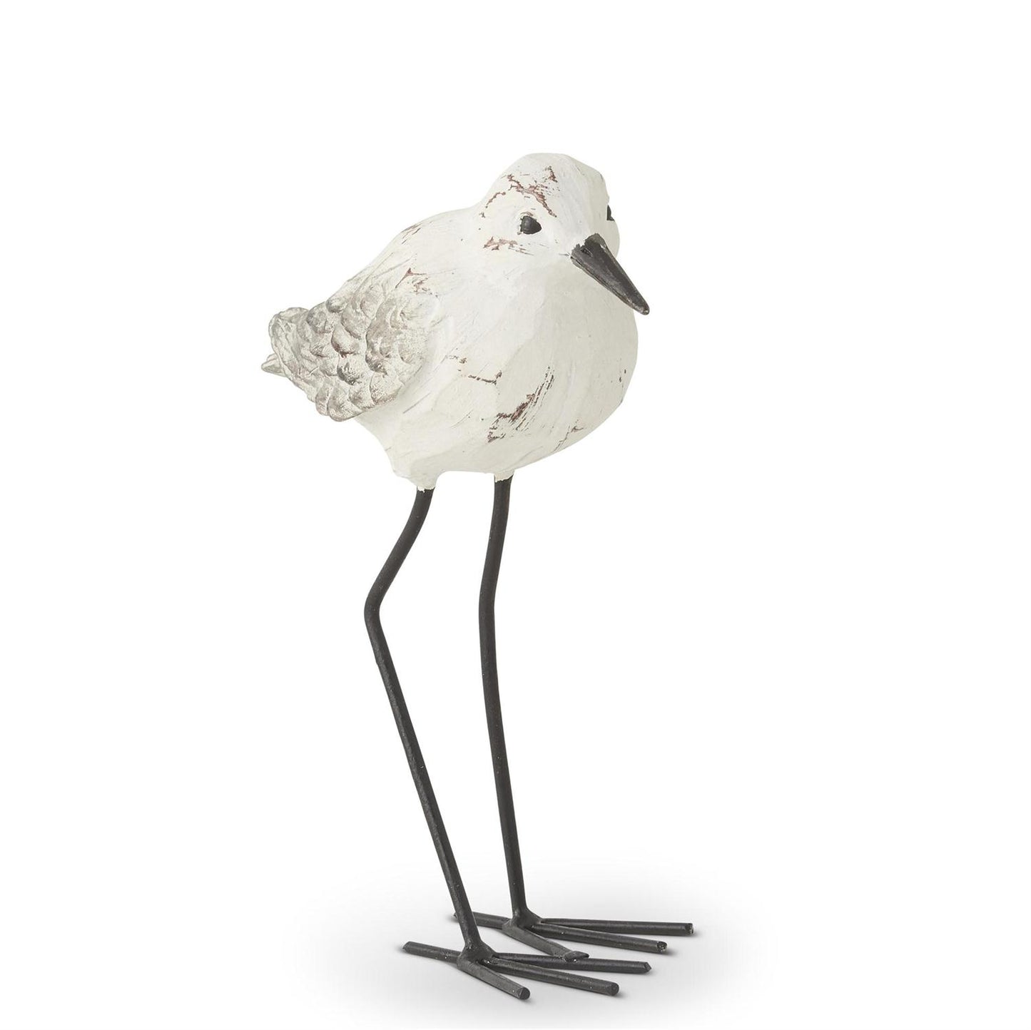 White and Gray Weathered Resin Seagull