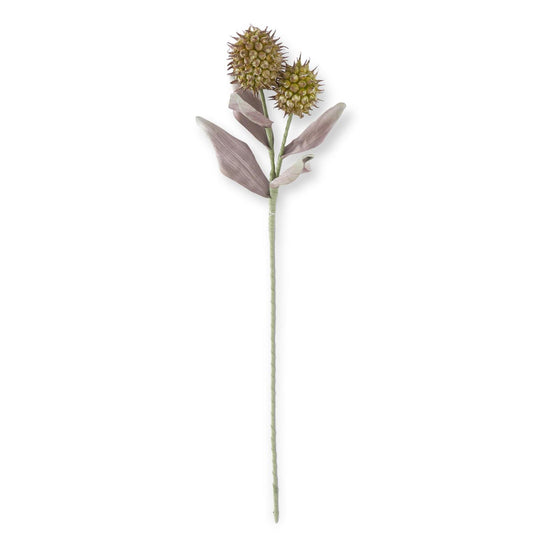 Green & Burgundy Eva Double Spike Pod Stem