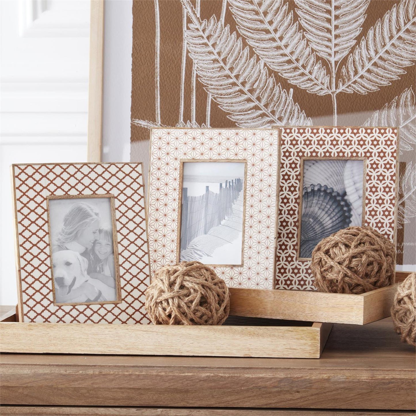 Wood & Resin Tile Photo Frame
