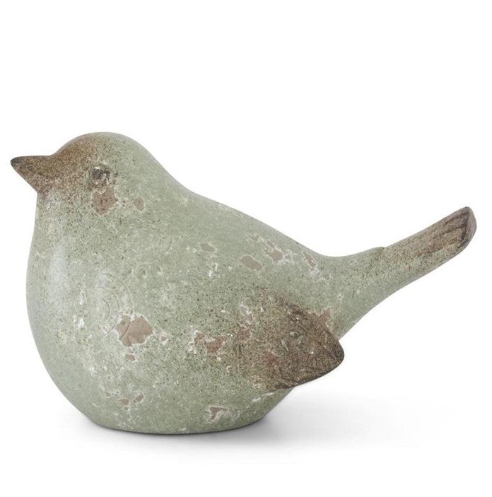 GREEN TERRACOTTA BIRD
