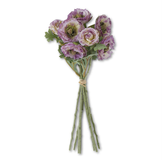PURPLE RANUNCULUS BUNDLE W/FLOCKED STEM