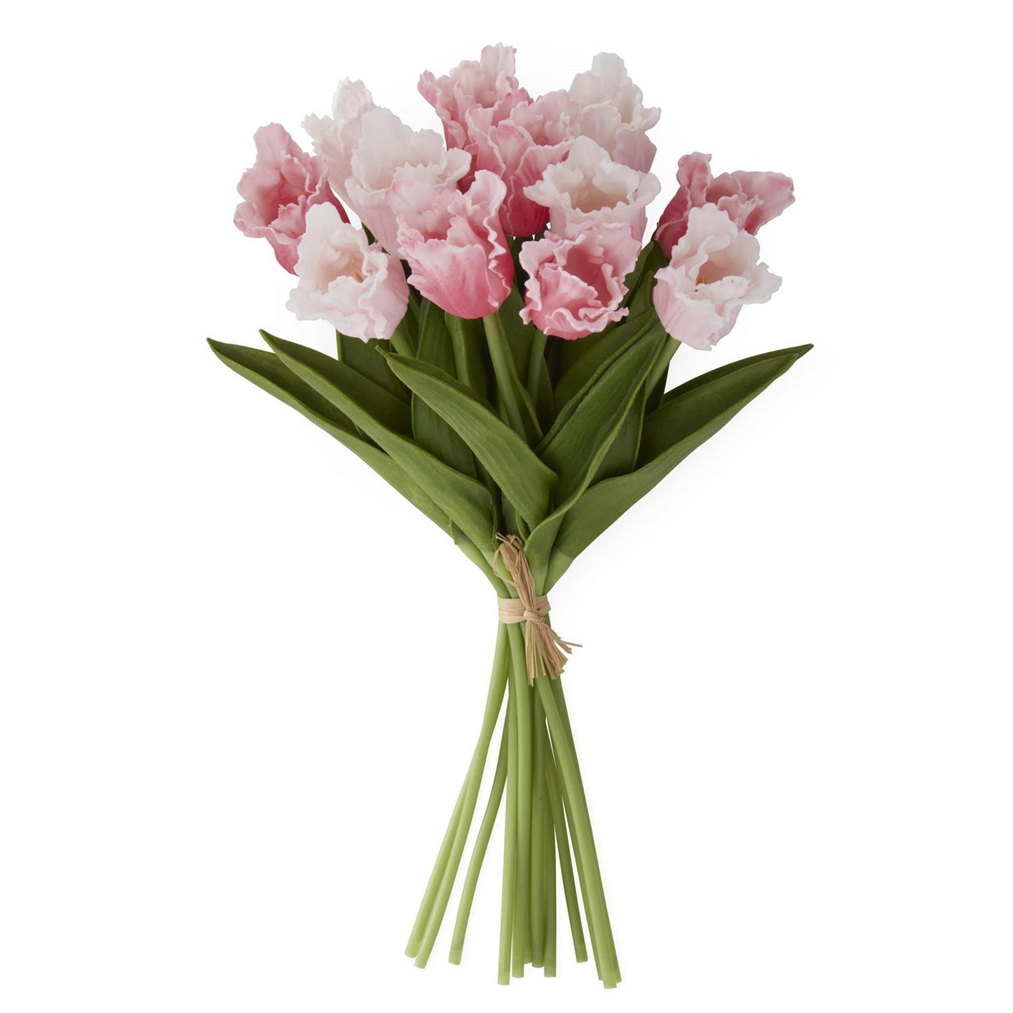 Pink/Rose Real Touch Parrot Tulip