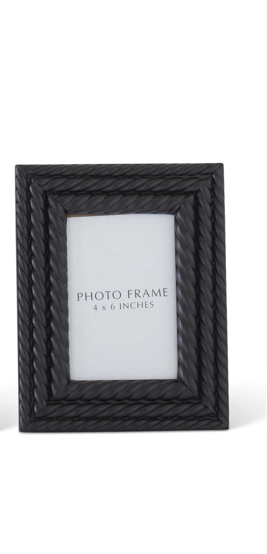 Black Spiral Wood Photo Frame