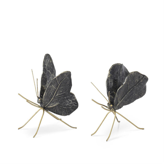Black & Gold Leaf Wing Butterflies