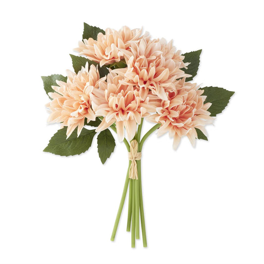 Light Peach Real Touch Dahlia Stem