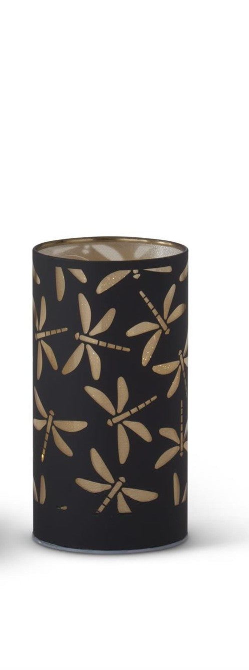 Black & Gold Laser Engraved Dragonfly LED