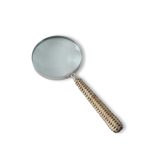 Woven Cane Magnifying Glass
