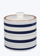 CERAMIC BLUE AND WHITE CANISTER