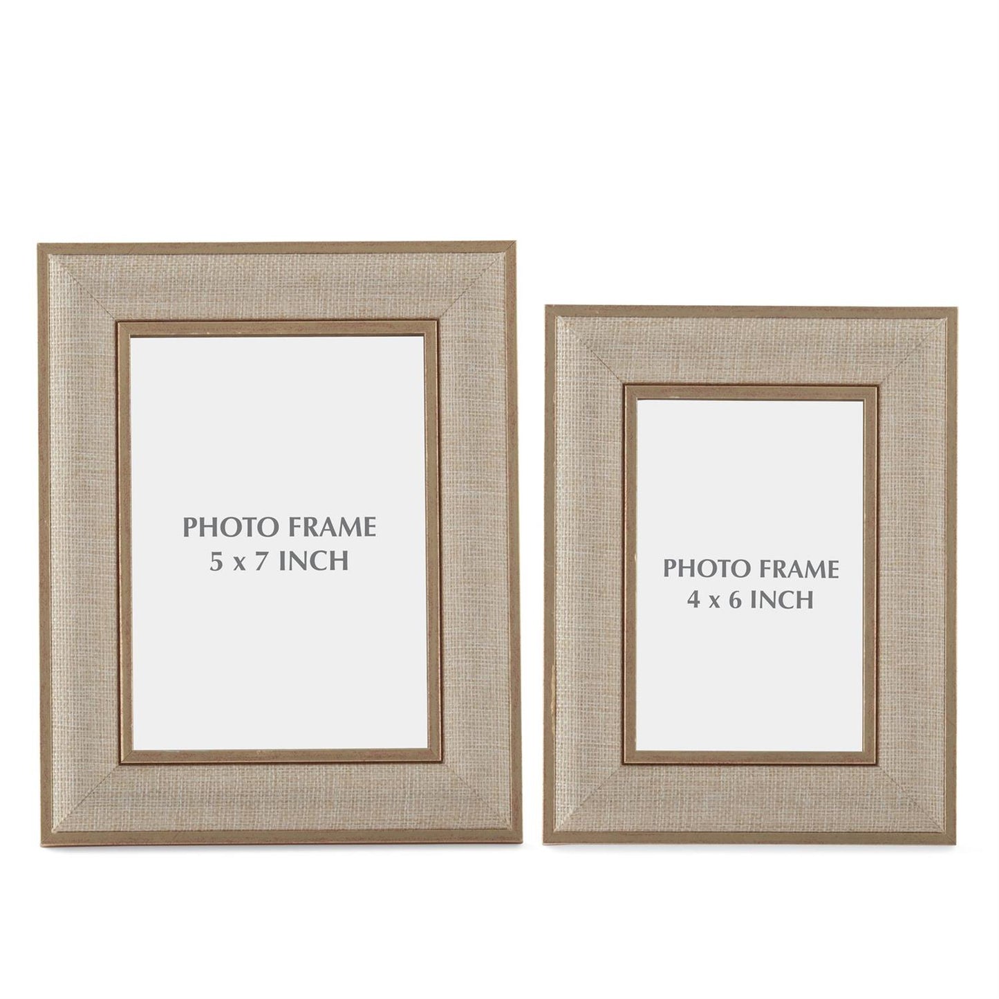 Gold Linen Photo Frame