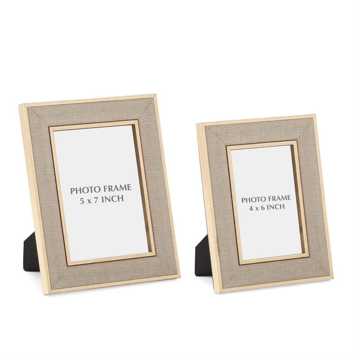 Gold Linen Photo Frame