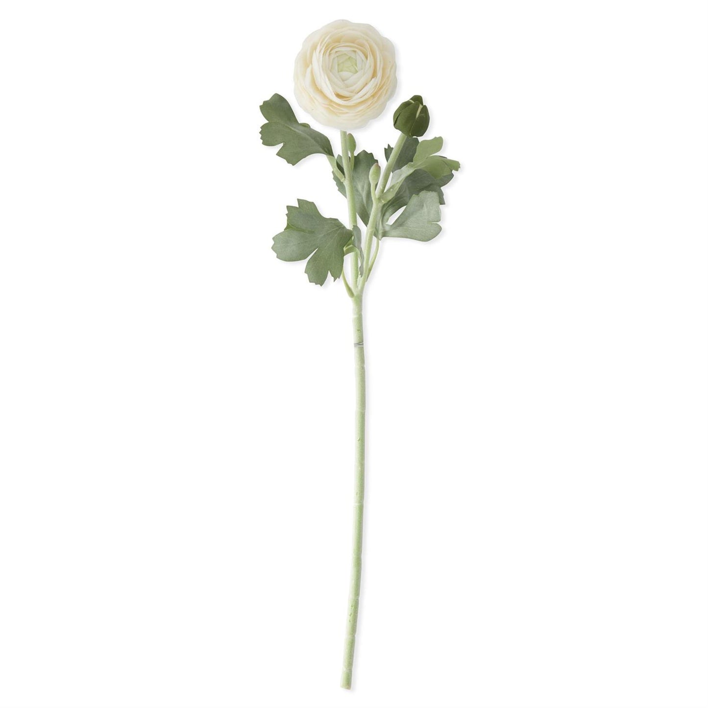 Real Touch Dark Dark Cream Bud & Bloom Ranunculus Stem